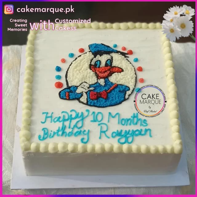 Donald Duck Milestone Birthday Cake