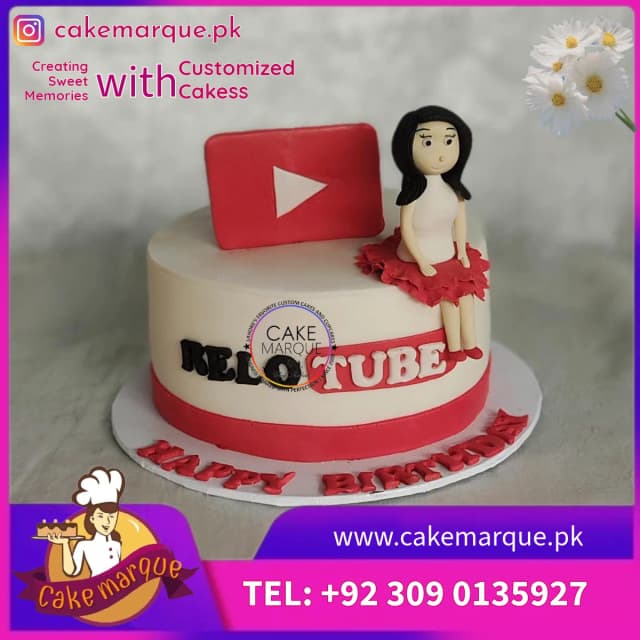 ReloTube Vlogger Birthday Cake