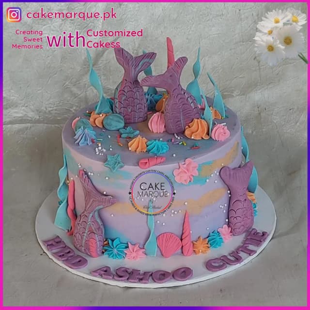 Magical Mermaid Tail Birthday Cake