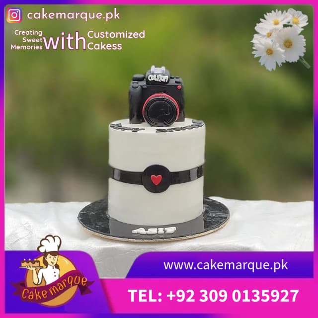 DSLR Camera Theme Birthday Cake