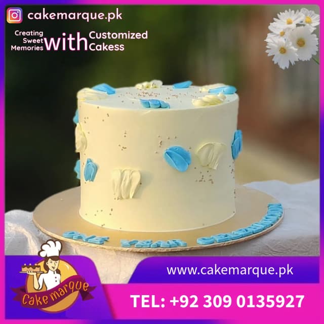 One Year Celebration Petal Cake